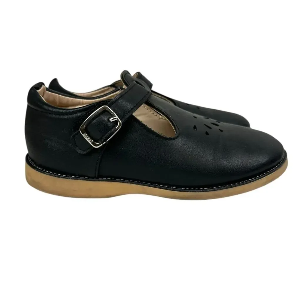 The Doll Maker Classic Black Kids Dress Shoes with Buckle Size 10 Toddler